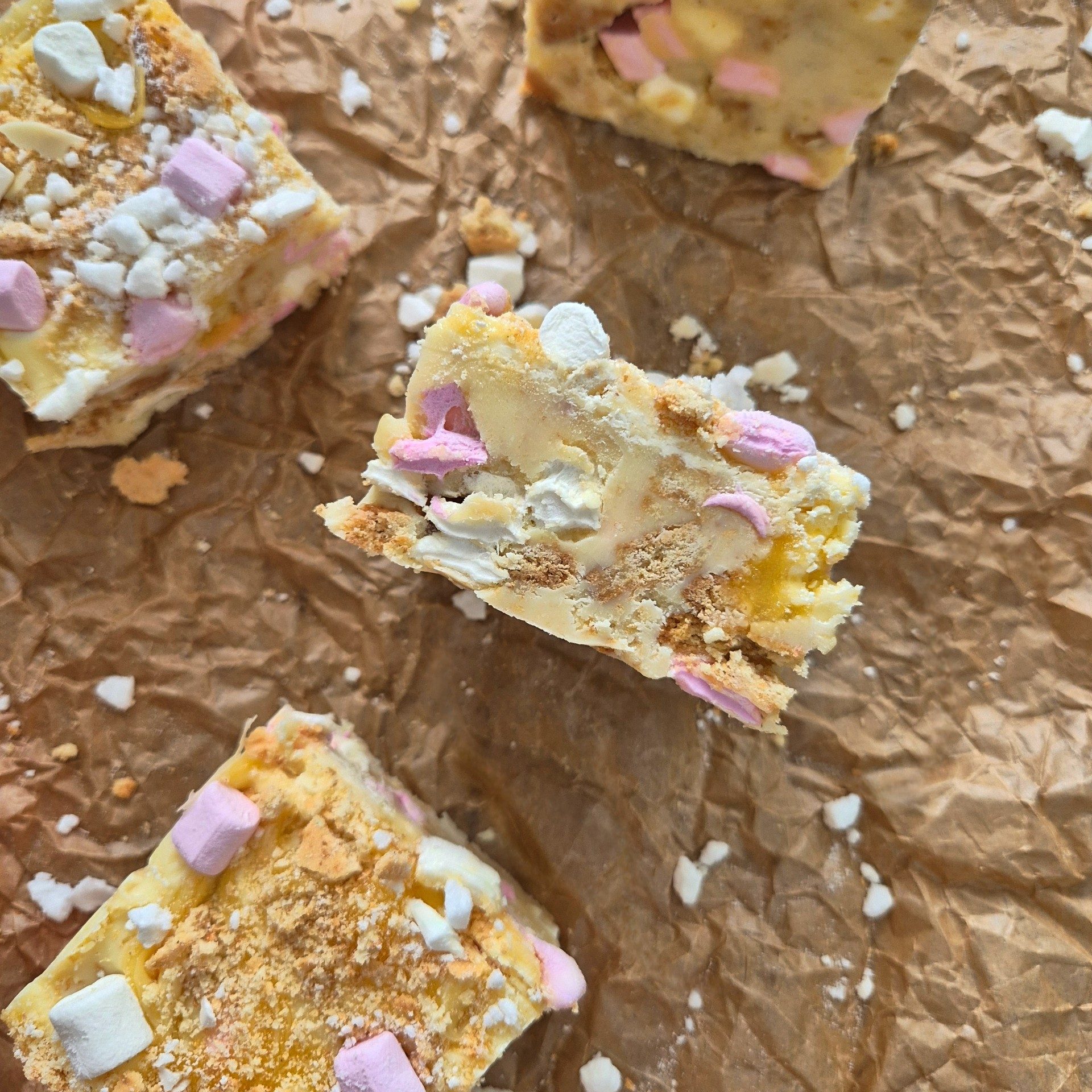 Zesty Lemon Meringue Rocky Road | Vegan and Gluten Free