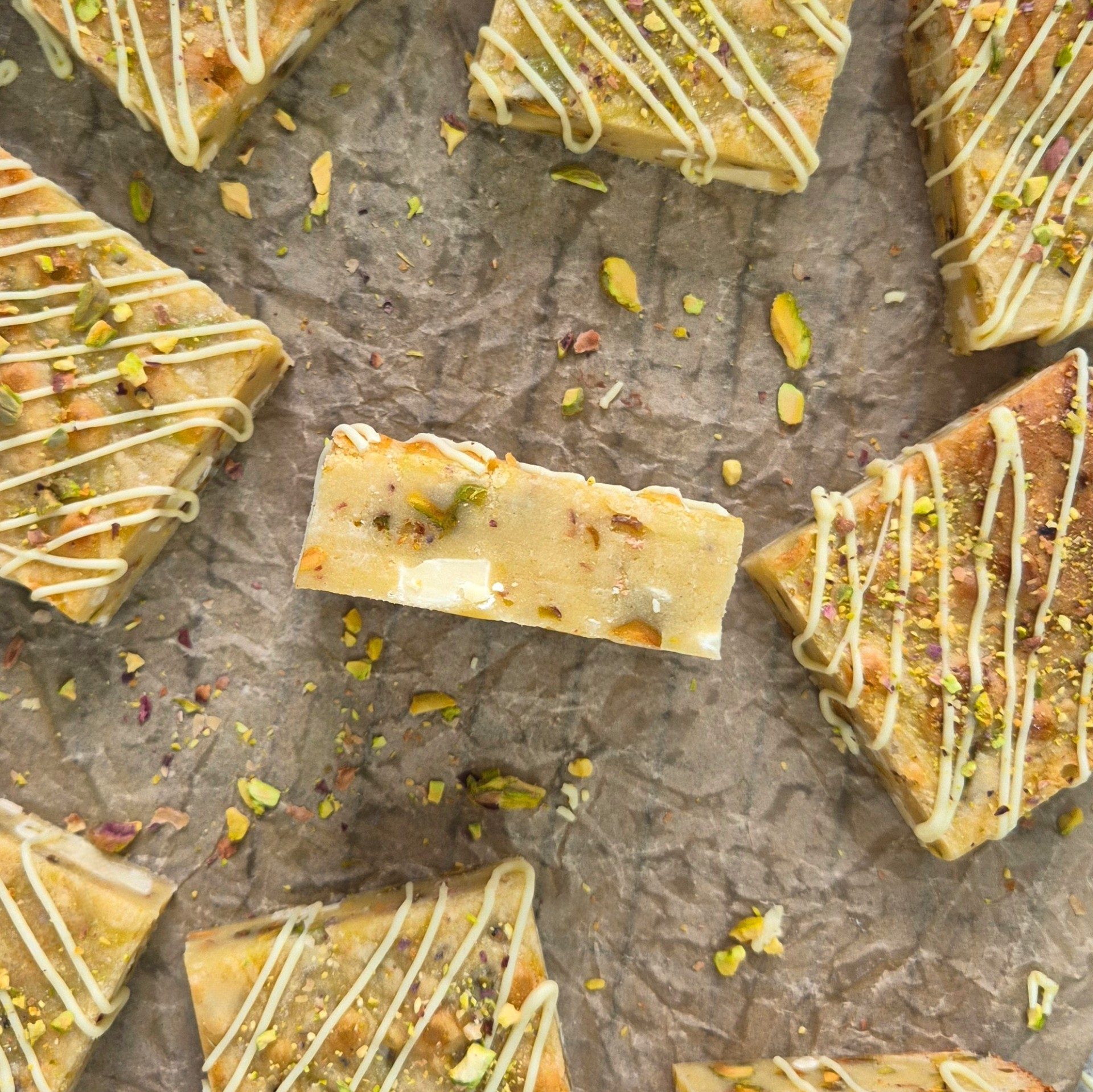 Pistachio Blondies